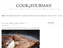 Tablet Screenshot of cook4yourman.com